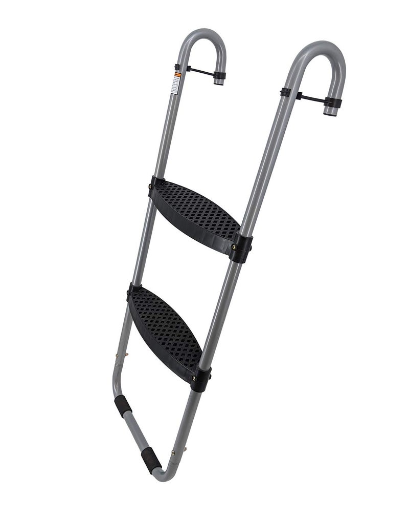TRAMPOLINEPRO 2-Step Trampoline Ladder with Safety Latch, Heavy-Duty with Wide Steps - Image 1